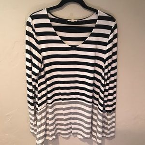 Long sleeved striped shirt